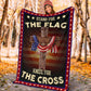 God Stand For The Flag American Flag Christian Flannel Blanket For Cozy Bedroom Sofa Decor
