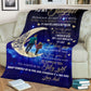 Family Dad To My Daughter Flannel Blanket For Cozy Bedroom Sofa Decor