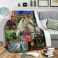 Dragon Christmas Love Flannel Blanket For Cozy Bedroom Sofa Decor