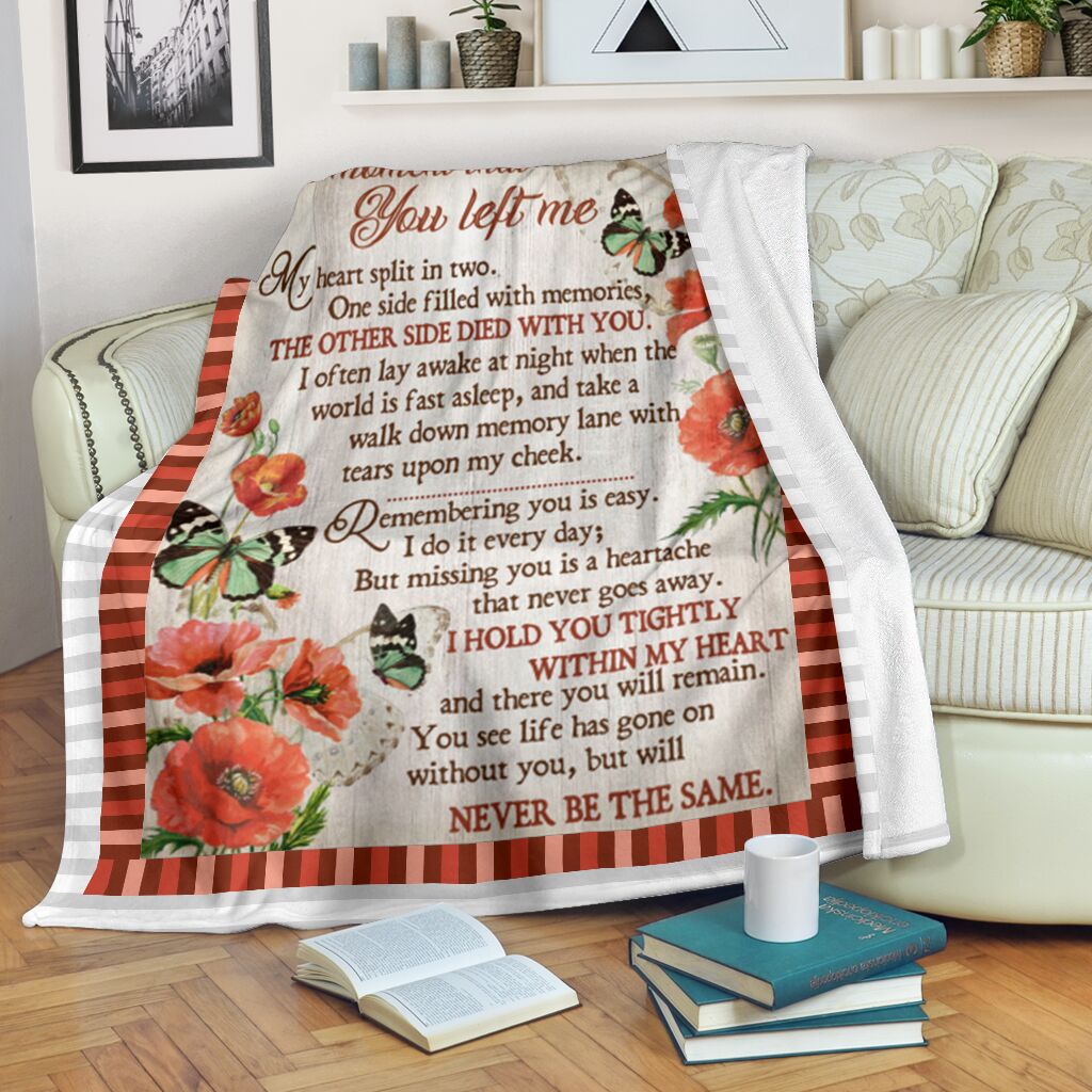 Butterfly The Moment Memorial Flannel Blanket For Cozy Bedroom Sofa Decor