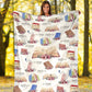 Book Lovers Book Flannel Blanket For Cozy Bedroom Sofa Decor
