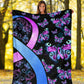 Mental Health Awareness Hope Flannel Blanket For Cozy Bedroom Sofa Decor