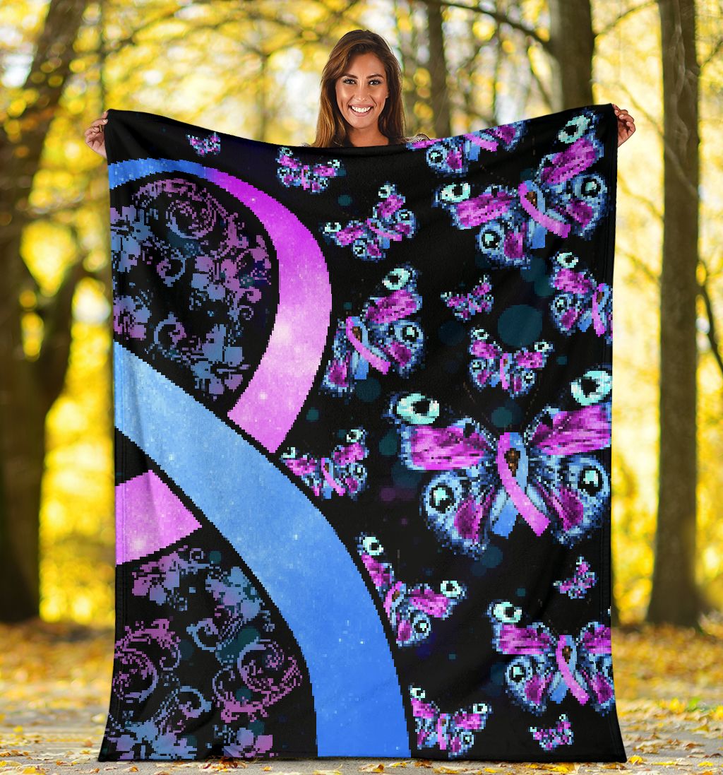Mental Health Awareness Hope Flannel Blanket For Cozy Bedroom Sofa Decor