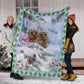 Owl Christmas Snow Flannel Blanket For Cozy Bedroom Sofa Decor