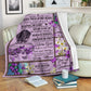 Fibromyalgia To My Daughter Fibromyalgia Awareness Flannel Blanket For Cozy Bedroom Sofa Decor