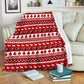Nurse Christmas Simple Pattern Flannel Blanket For Cozy Bedroom Sofa Decor