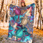 Turtle Magic Flannel Blanket For Cozy Bedroom Sofa Decor