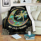 Dark Floral Hippie Flannel Blanket For Cozy Bedroom Sofa Decor