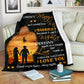 Firefighter To My Husband Fathers Day Flannel Blanket For Cozy Bedroom Sofa Decor
