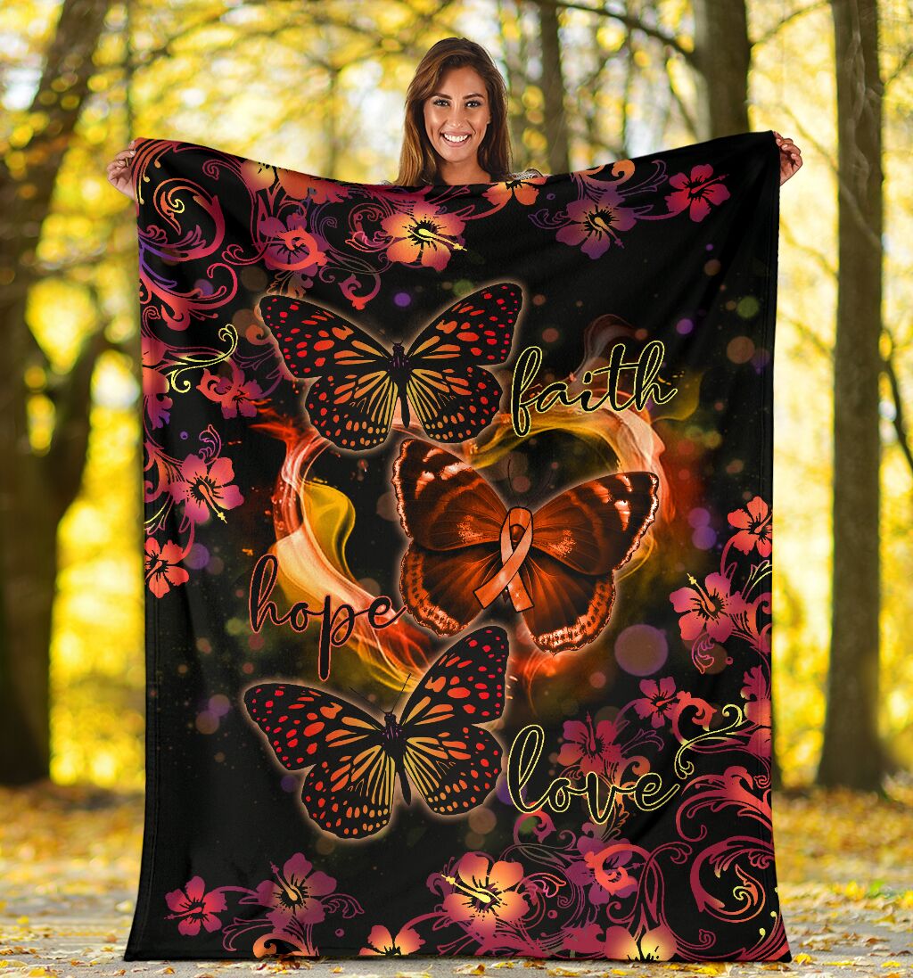 Multiple Sclerosis Awareness Flannel Blanket For Cozy Bedroom Sofa Decor