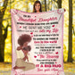 African American I Asked God For A Best Friend Flannel Blanket For Cozy Bedroom Sofa Decor