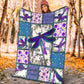 Mental Health Awareness Dragonfly Flannel Blanket For Cozy Bedroom Sofa Decor