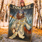 Hippie You Are Enough Flannel Blanket For Cozy Bedroom Sofa Decor