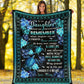 Turtle To My Daughter Turtle Sea Flannel Blanket For Cozy Bedroom Sofa Decor