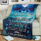 Dolphin To My Wife Dolphin In The Ocean Flannel Blanket For Cozy Bedroom Sofa Decor