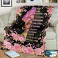 Black Woman God Says You Are African American Flannel Blanket For Cozy Bedroom Sofa Decor