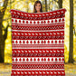 Nurse Christmas Simple Pattern Flannel Blanket For Cozy Bedroom Sofa Decor