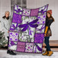 Fibromyalgia Awareness Dragonfly Flannel Blanket For Cozy Bedroom Sofa Decor