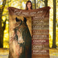 Horse God Says You Are Leather Pattern Flannel Blanket For Cozy Bedroom Sofa Decor