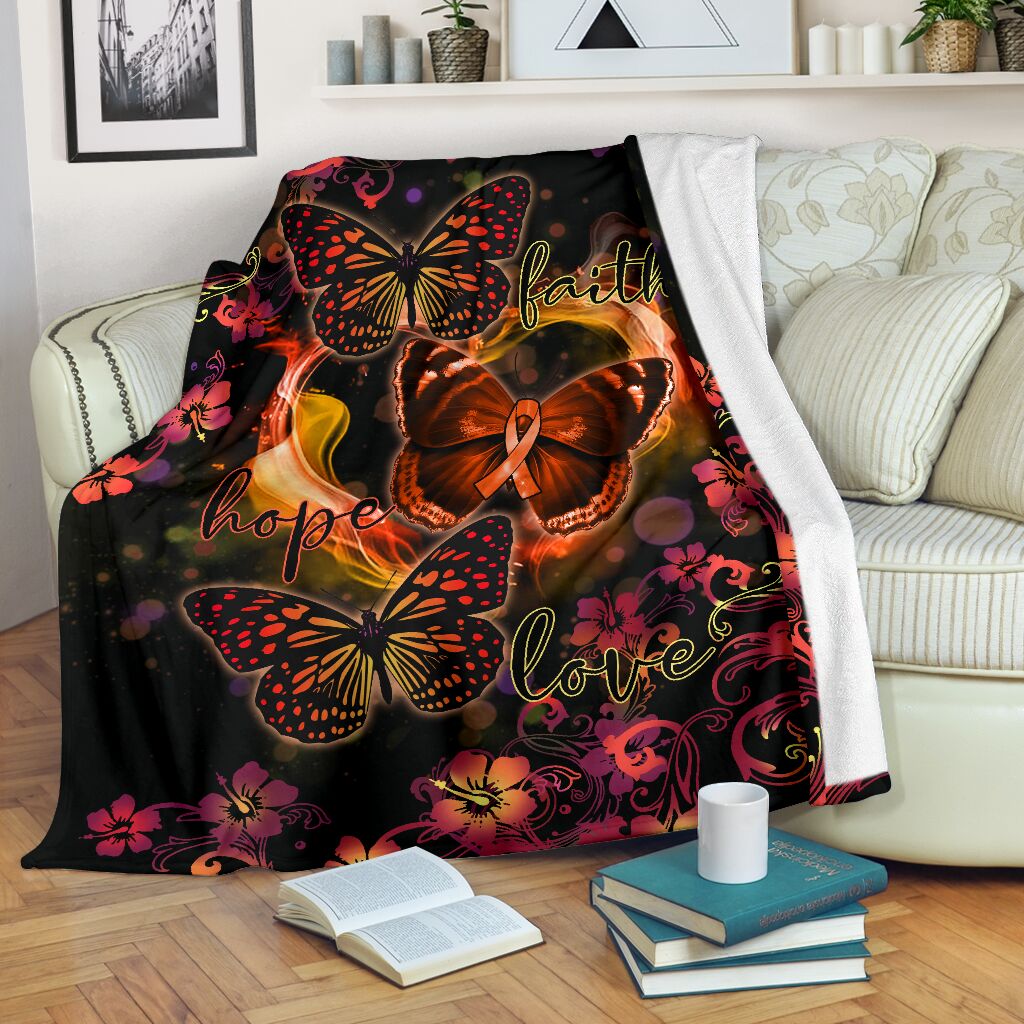 Multiple Sclerosis Awareness Flannel Blanket For Cozy Bedroom Sofa Decor
