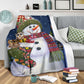 Owl Christmas Is Coming Flannel Blanket For Cozy Bedroom Sofa Decor