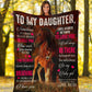 Horse Daughter Gift Flannel Blanket For Cozy Bedroom Sofa Decor