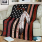 Native American Flag Native American Flannel Blanket For Cozy Bedroom Sofa Decor