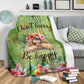 Sloth Don't Hurry Be Happy Flannel Blanket For Cozy Bedroom Sofa Decor