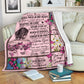 Breast Cancer To My Daughter Breast Cancer Awareness Pink Flannel Blanket For Cozy Bedroom Sofa Decor