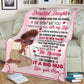 African American I Asked God For A Best Friend Flannel Blanket For Cozy Bedroom Sofa Decor