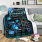 Turtle To My Daughter Turtle Sea Flannel Blanket For Cozy Bedroom Sofa Decor
