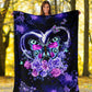 Butterfly Love Romantic Flannel Blanket For Cozy Bedroom Sofa Decor