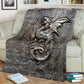 Dragon Protects Your Life Flannel Blanket For Cozy Bedroom Sofa Decor