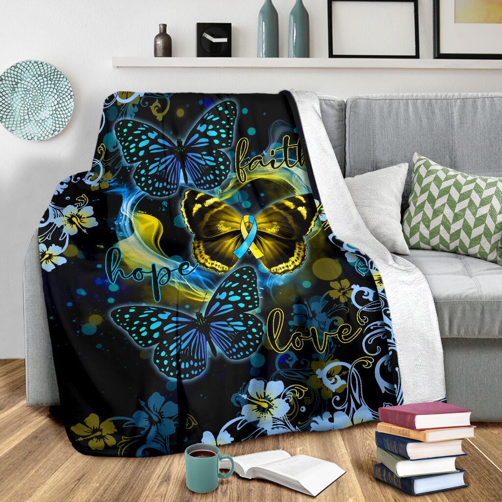 Down Syndrome Awareness Flannel Blanket For Cozy Bedroom Sofa Decor