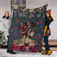 Breast Cancer Awareness Butterfly Flannel Blanket For Cozy Bedroom Sofa Decor