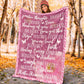 Breast Cancer Warrior Breast Cancer Awareness Flannel Blanket For Cozy Bedroom Sofa Decor