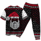 Retro Nordic Santa Christmas Short Sleeve Pajamas Set For Christmas Mornings And Relaxed Lounging