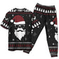 Rooftop Santa Gift Delivery Short Sleeve Pajamas Set For Holiday Travel And Comfortable Home Wear