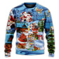 Christmas Santa And Snowman Best Friends Sweater For Seasonal Parties Cozy Gatherings And Thoughtful Holiday Gifts