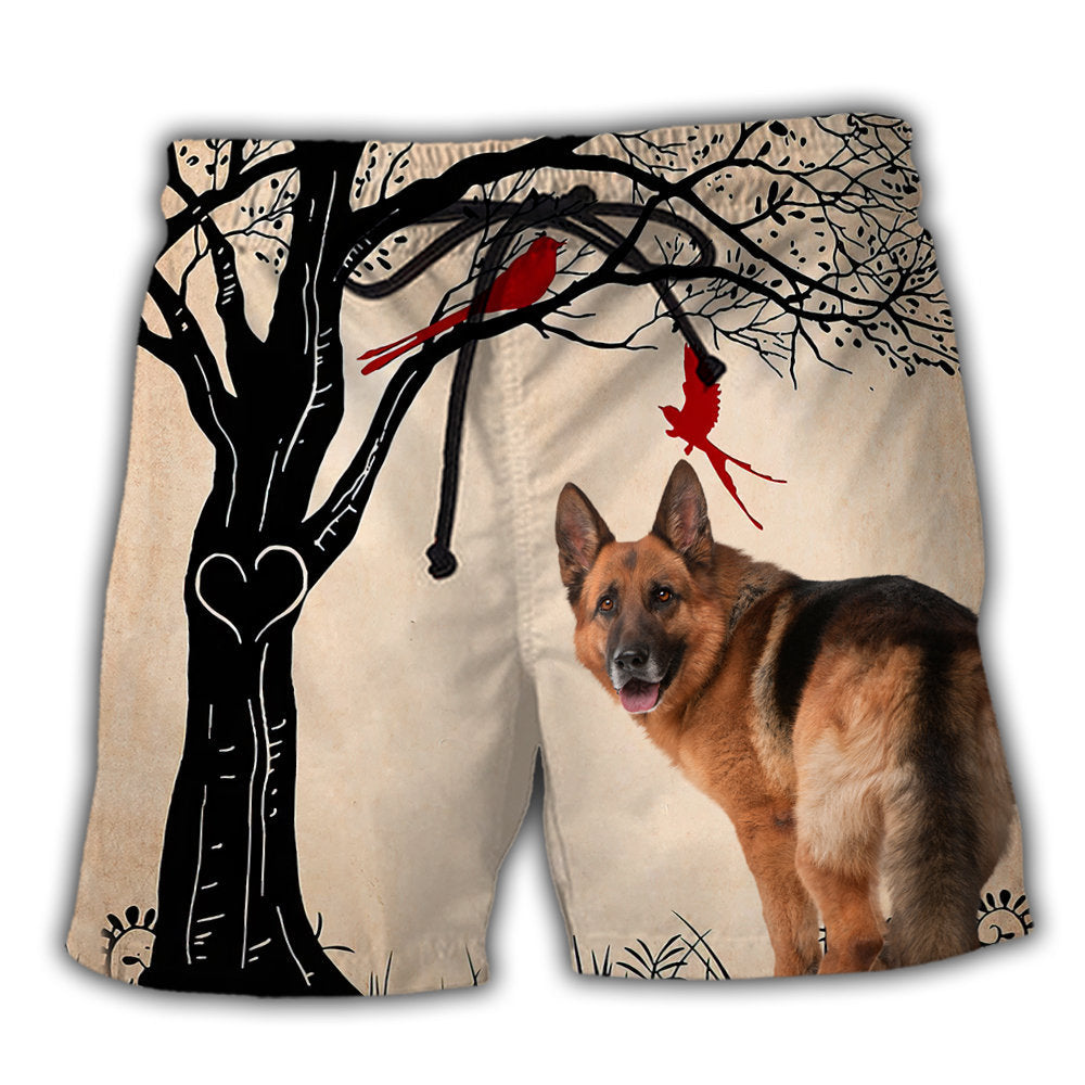 German Shepherd Cool Dog Design Various Beach Shorts Pattern View For Coastal Holidays And Casual Activities