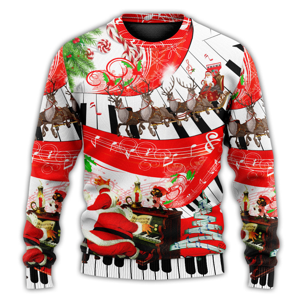 Christmas Music Celebration Sweater For Festive Events Weekend Outings And Comfortable Winter Style