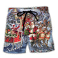 Christmas Santa Comes Tonight Beach Shorts For Festive Vacation Wear