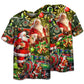 Santa Christmas Gift Delivery Short Sleeve Pajamas Set For Festive Sleepovers And Family Photos