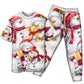 Happy Snowman Couple Christmas Short Sleeve Pajamas Set For Festive Sleepovers And Family Photos