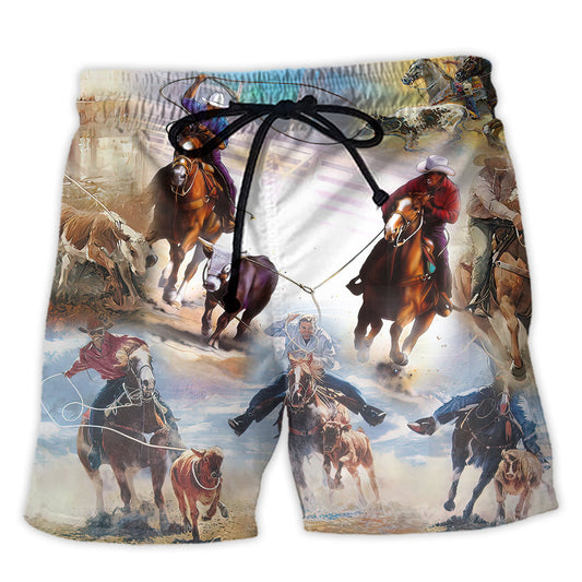 Horse Beach Shorts For Warm Weather Outings And Leisure And Relaxation