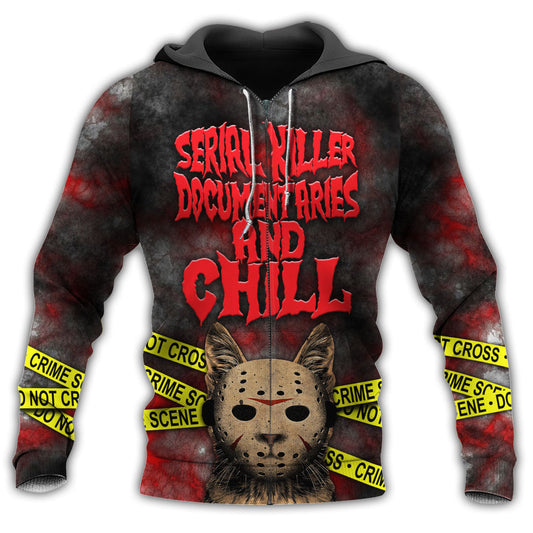 Cat Spooky Movie Night Hoodie For Halloween Adventures Comfortable Style And Seasonal Gifting
