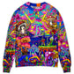 Hippie Magic Trippy Mushroom Sweater For Colorful Outfits Weekend Events And Thoughtful Gift Giving