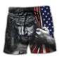 Jesus Don't Be Afraid Just Have Faith America Beach Shorts Pattern Detail For Relaxed Warm Weather Outfits