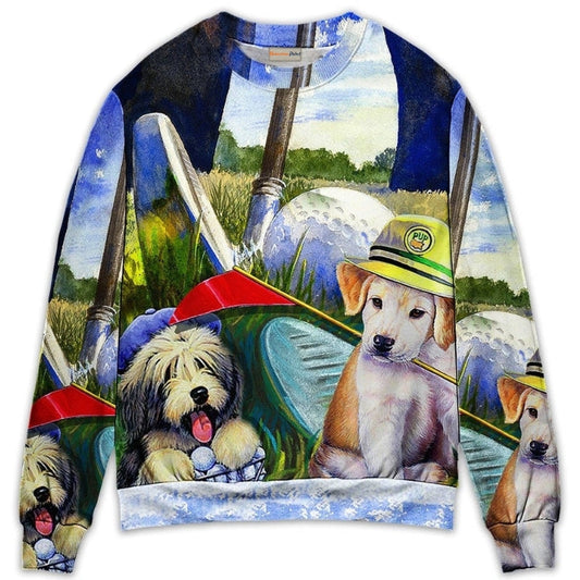 Funny Golf Dog Sweater For Animal Inspired Style Events And Comfortable Daily Wear