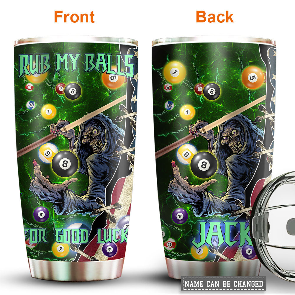Billiard Good Luck Personalized 20 Oz Tumbler For Coffee Travel And Daily Drinks